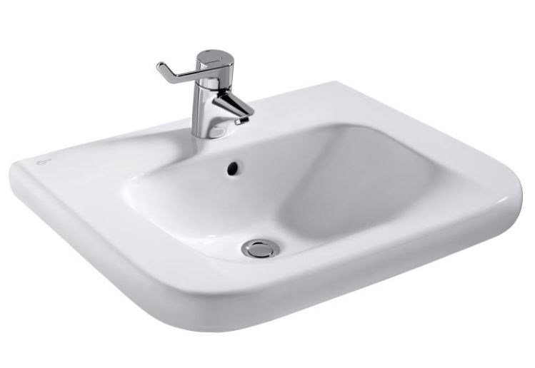 IDEAL STANDARD CONTOUR 21 bezbariérové umyvadlo 65 cm, s otvorem pro baterii a přepadem